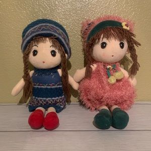 HWD Kawaii Japanese Anime Plush Doll 2pc Set